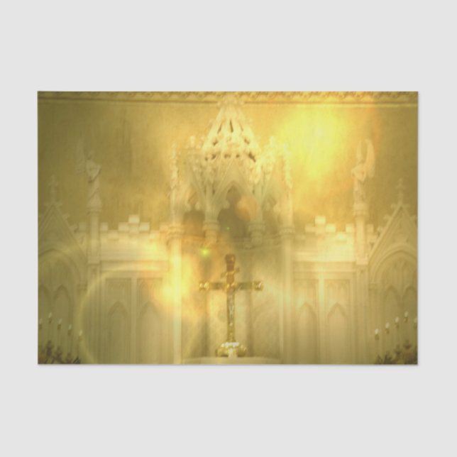 Papier Mousseline Croix chrétienne (Recto)