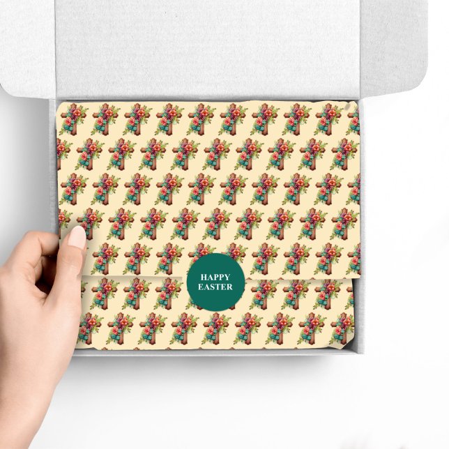 Papier Mousseline Croix de l'aquarelle de Pâques (Créateur téléchargé)