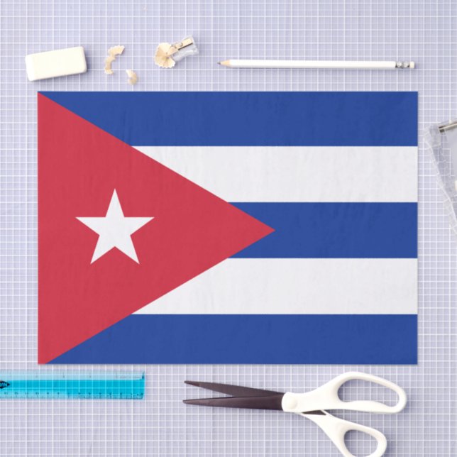 Papier Mousseline Cuba & Cuba Drapeau papier / décoration mode (Artisanat)