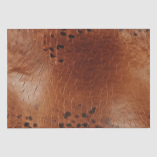 Papier Mousseline Cuir Brown Faux
