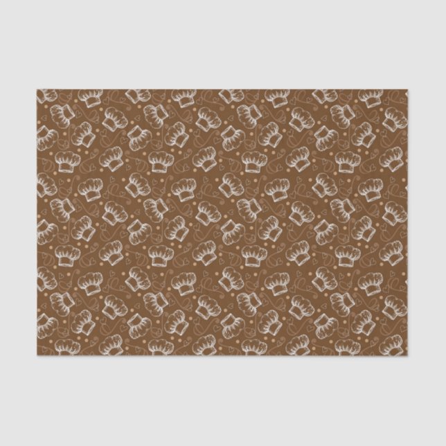 Papier Mousseline Cuisson du motif avec le casquette de chef (Recto)