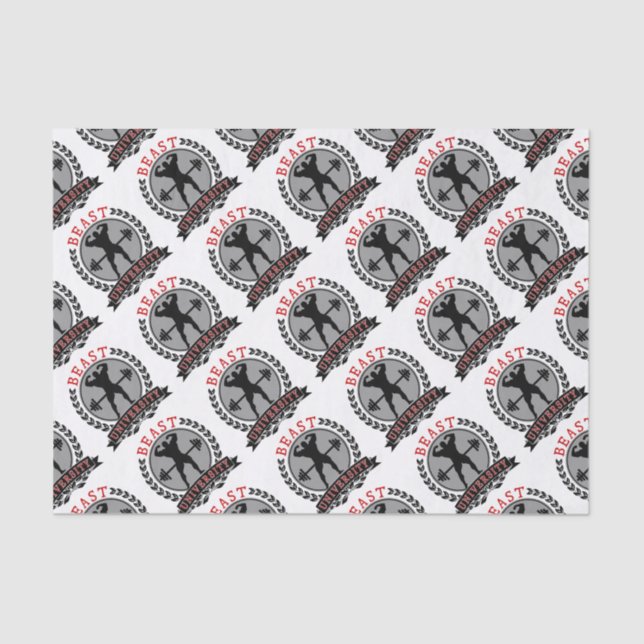 Papier Mousseline Culturisme d'université de bête (Recto)