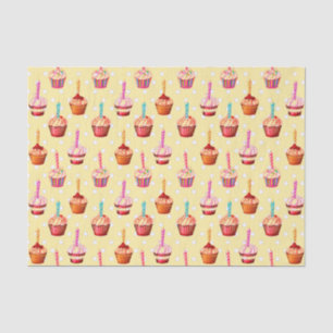 Papier Mousseline Cupcakes et Polka Dot