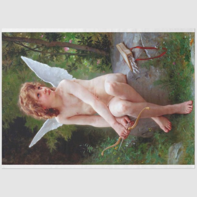 Papier Mousseline Cupidon, Bouguereau (Recto)