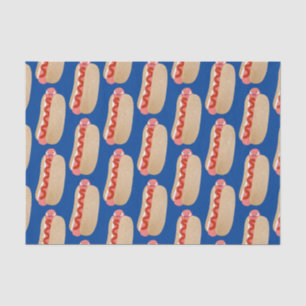 Papier Mousseline Curieux hot dog Weiner dessin animé