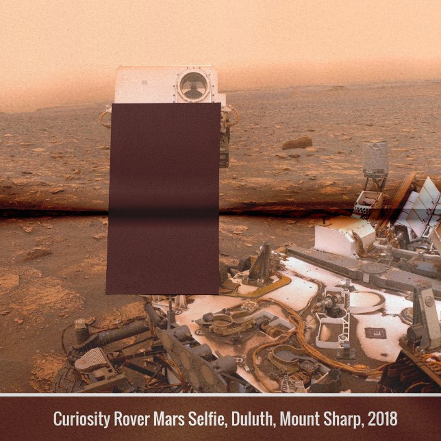Papier Mousseline Curiosity Rover Mars Dusty Selfie au Mont Sharp (Créateur téléchargé)