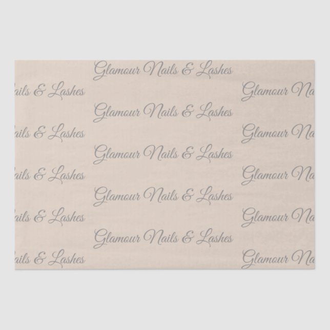 Papier Mousseline Custom Tissue Paper for Beauty Packaging (Recto)