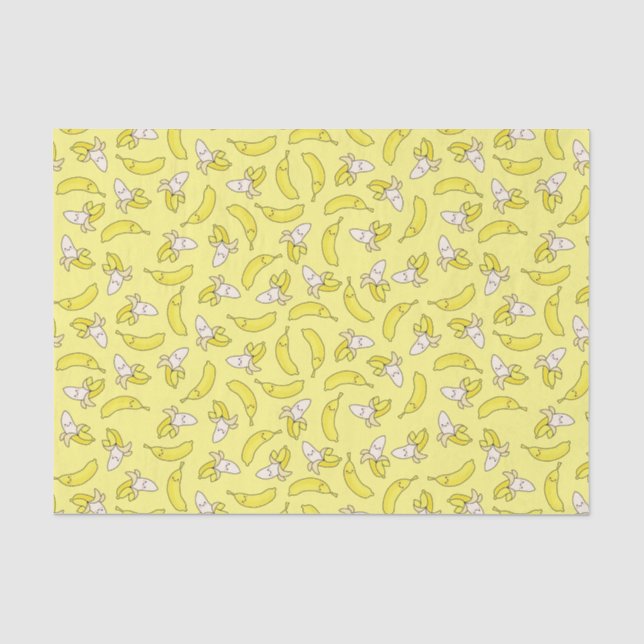 Papier Mousseline Cute Anniversaire de enfant banane Kawaii (Recto)