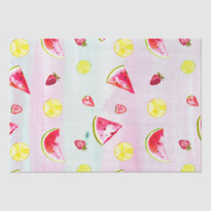 Papier Mousseline Cute Anniversaire de enfant Watermelon Lemon