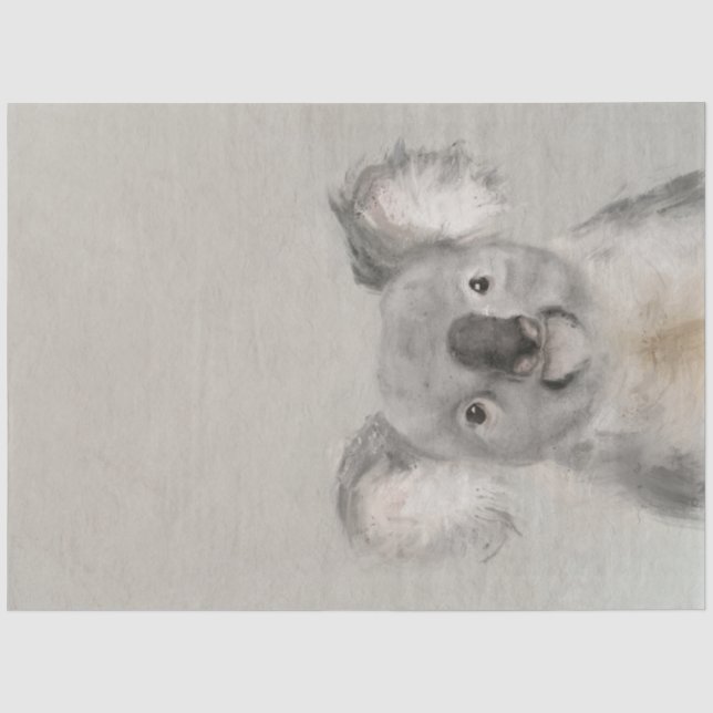 Papier Mousseline Cute Australian Koala Decoupage papier de papier t (Recto)