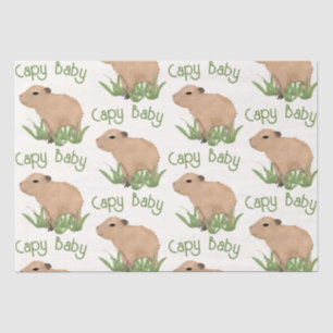Papier Mousseline Cute Capybara Pun bébé petit garçon