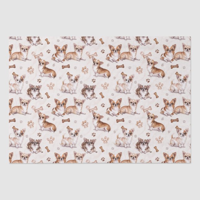 Papier Mousseline Cute Chihuahua (Recto)