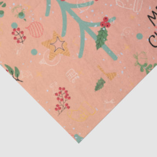 Papier Mousseline Cute Christmas