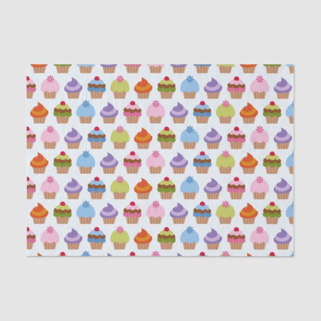Papier Mousseline Cute Cupcake Variété (Recto)