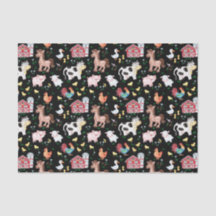 Cute Farm Animaux Barnyard Noir