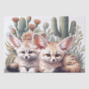 Papier Mousseline Cute Fennec Fox animal