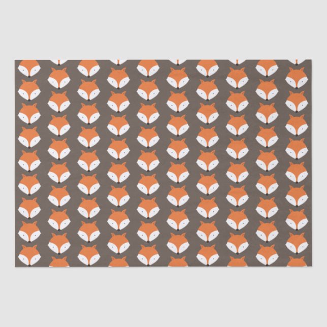 Papier Mousseline Cute Fox Animal (Recto)