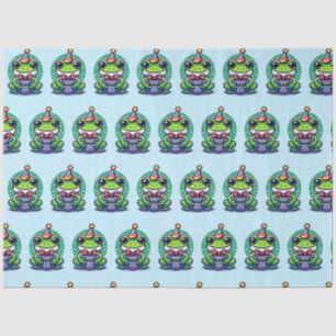 Papier Mousseline Cute Grenouille personnalisée Thème Anniversaire