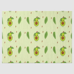 Papier Mousseline Cute kawaii avocado