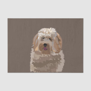 Papier Mousseline Cute Labradoodle Goldendoodle Poodle Chien