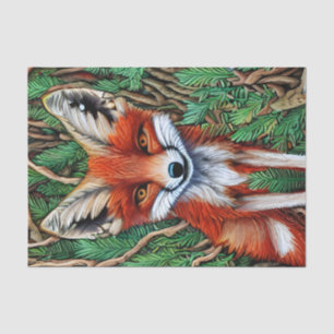 Papier Mousseline Cute Little Wilderness Fox