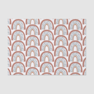Papier Mousseline Cute Moderne Boho Neutral Arc-en-ciel