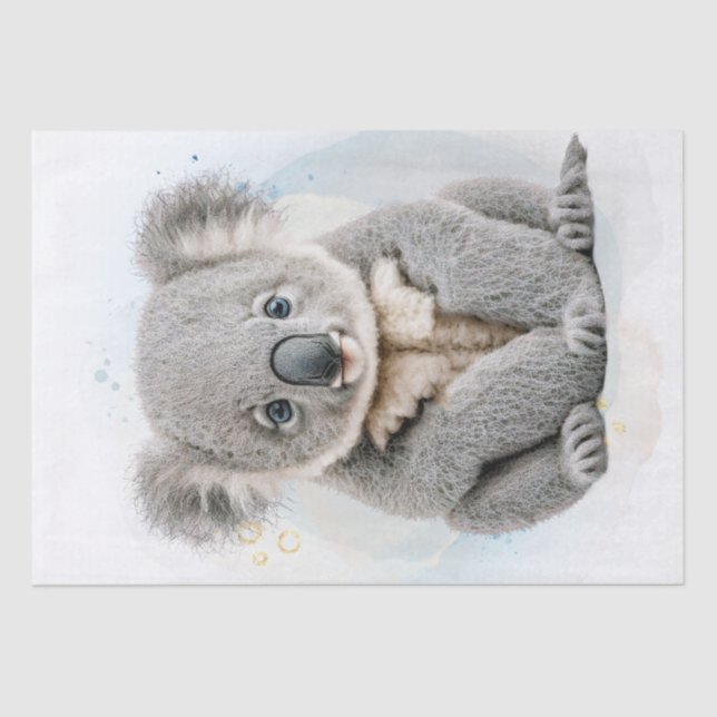 Papier Mousseline Cute Ours Koala (Recto)