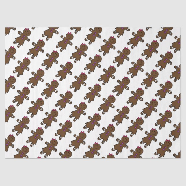 Papier Mousseline Cute pain d'épices (Recto)