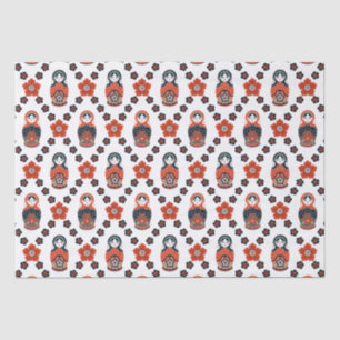 Papier Mousseline Cute poupée russe de nidification