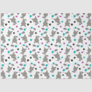 Papier Mousseline Cute Raccoon Motif