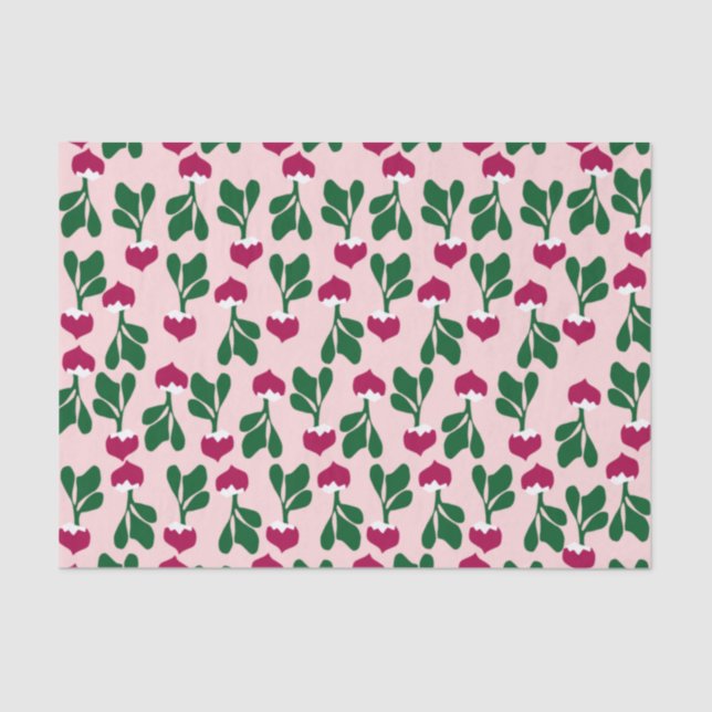 Papier Mousseline Cute Radis Papier Tissu (Recto)
