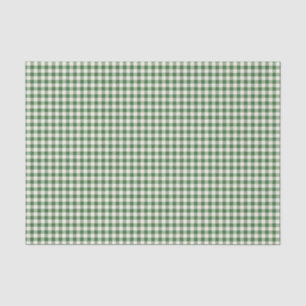 Papier Mousseline Cute Retro Vert En vichy Motif Plaid