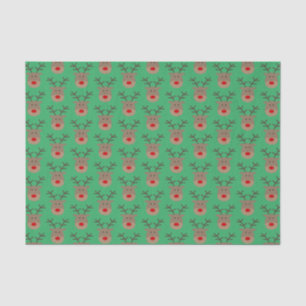 Papier Mousseline Cute Rudolf le renne remplissage cadeau de Noël