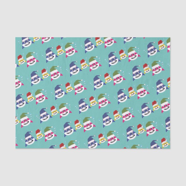 Papier Mousseline Cute Shark 🦈 Fun Fab Kids Super Ocean Family (Recto)