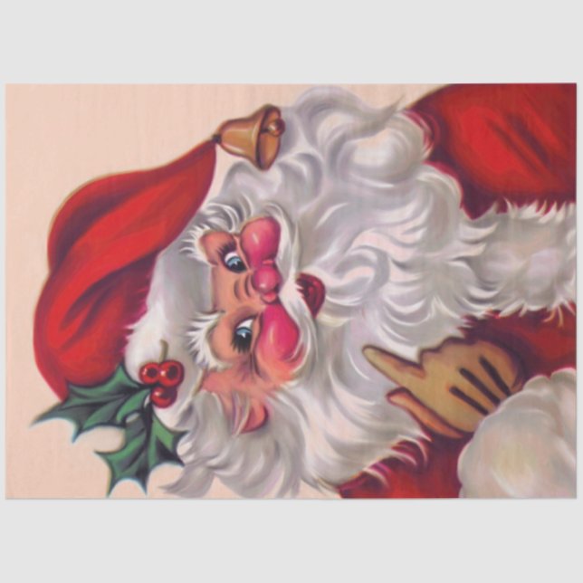 Papier Mousseline Cute vinification santa claus 2 (Recto)