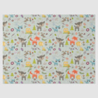 Cute Woodland Créatures Motif animal