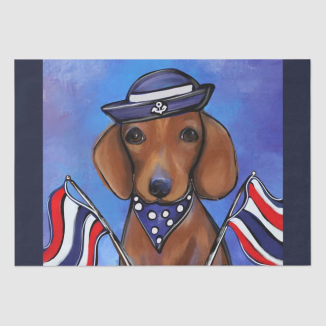 Papier Mousseline Dachshund    (Recto)