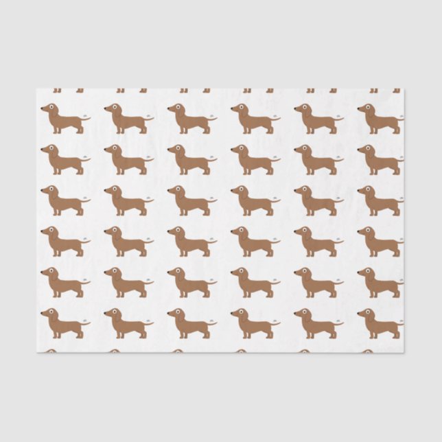 Papier Mousseline Dachshund (Recto)
