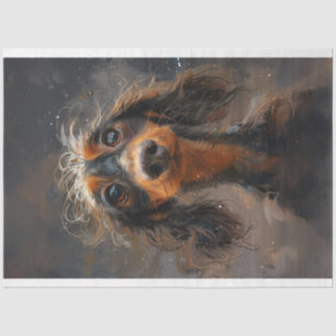 Papier Mousseline Dachshund Buddy Wigglesworth Chien Découpage