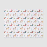 Dachshunds dans le Motif des pulls de Noël
