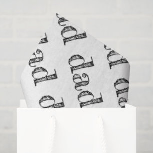 Papier Mousseline DAD Fête des pères de typographie moderne Motif Jo