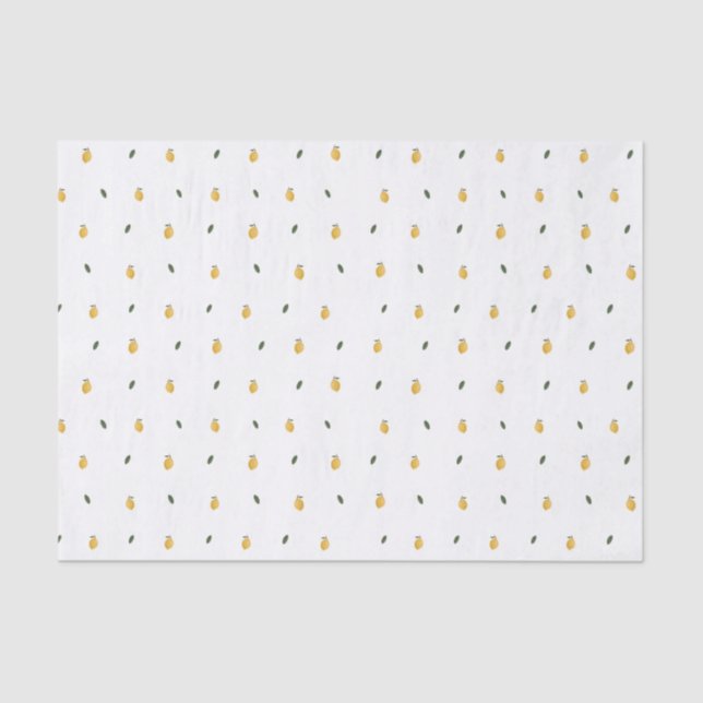 Papier Mousseline Dainty Lemon Motif (Recto)