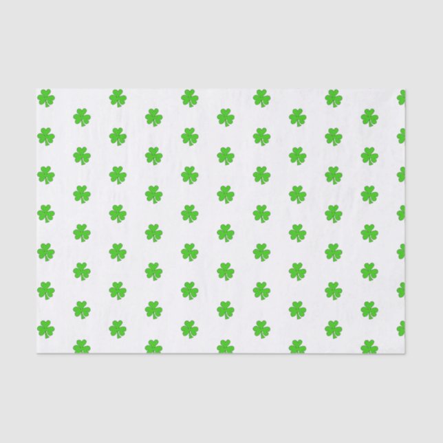 Papier Mousseline Dainty Shamrocks (Recto)