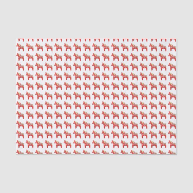 Papier Mousseline Dala Horse Tissu Papier (Recto)