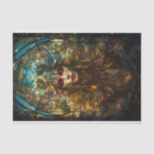 Dame de la fée en verre tendu