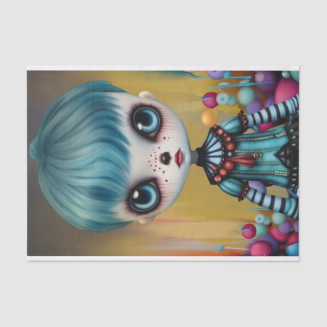 Papier Mousseline Damien, Poupée Déplaisante, Frère d'Agatha (Recto)