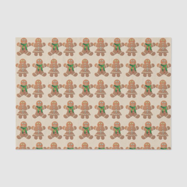 Papier Mousseline Dancing Gingerbread Cookies (Recto)