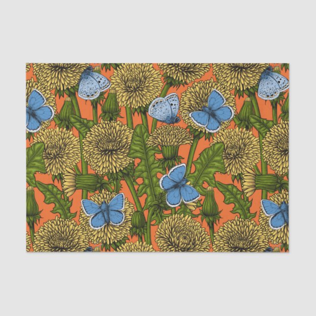 Papier Mousseline Dandelion medow (Recto)