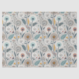 Papier Mousseline Dandelion Whimsical & Floral Folal Art sans coutur