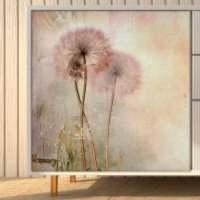 Dandelions dans la page de découpage de l'après-mi